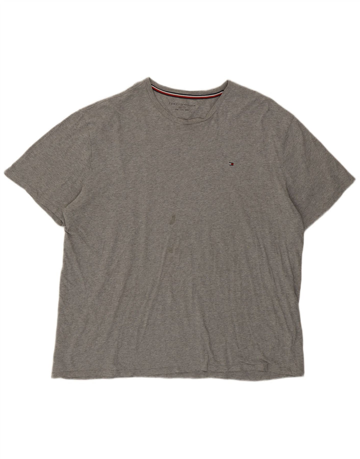 T-shirt męski Tommy Hilfiger Top 2XL Szara bawełna