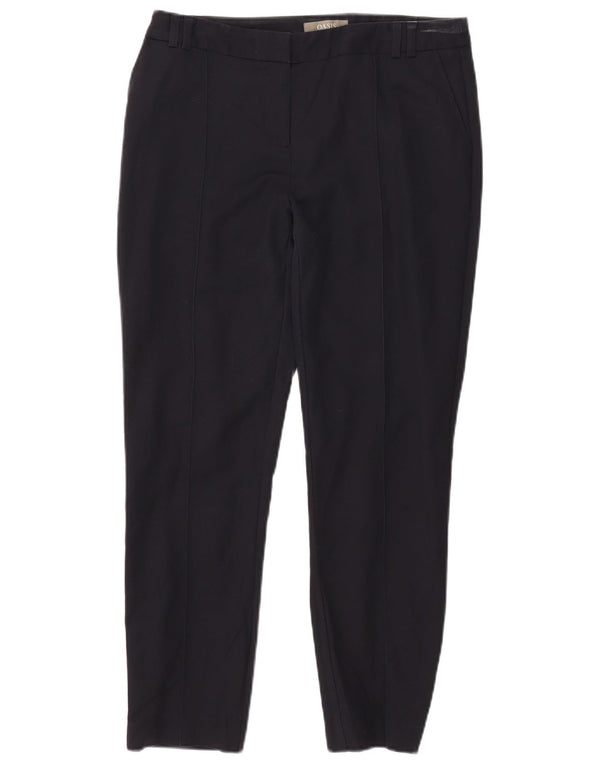 Damskie spodnie chino Oasis UK 12 Medium W32 L27 Granatowa bawełna