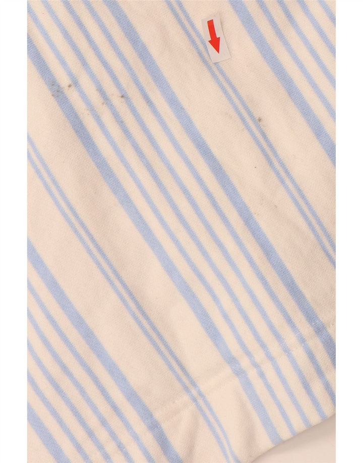 Damski sweter z zamkiem błyskawicznym Joules UK 10, bawełniany w małe białe paski