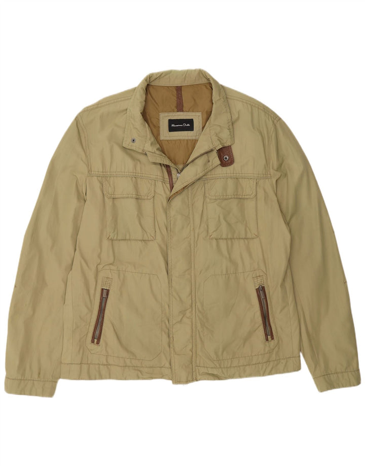 Męska kurtka użytkowa Massimo Dutti UK 44 2XL Khaki Nylon