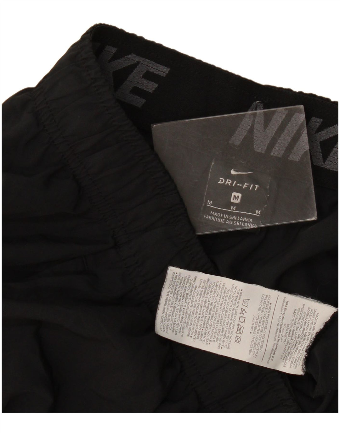 Męskie spodenki sportowe Nike Dri Fit, średni czarny poliester