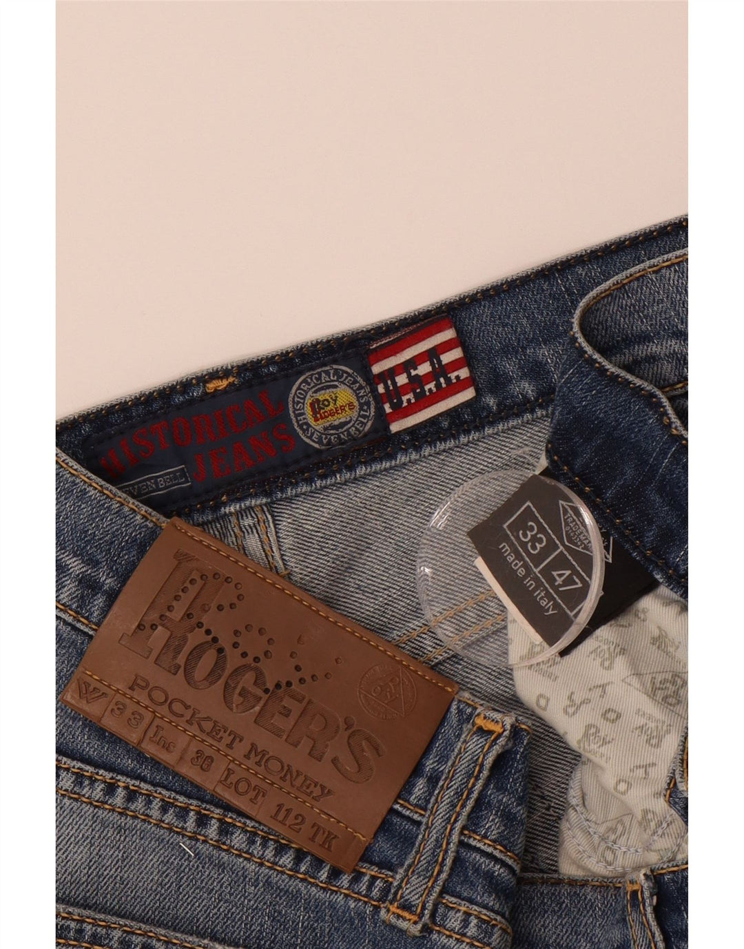 ROY ROGERS Womens Straight Jeans W33 L31 Blue Cotton Vintage Roy Rogers and Second-Hand Roy Rogers from Messina Hembry 