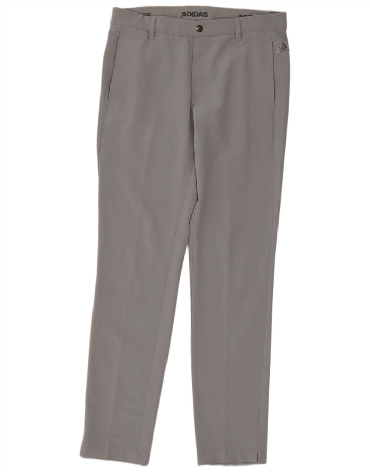 Spodnie damskie Adidas Slim Chino W32 L34 Szary poliester