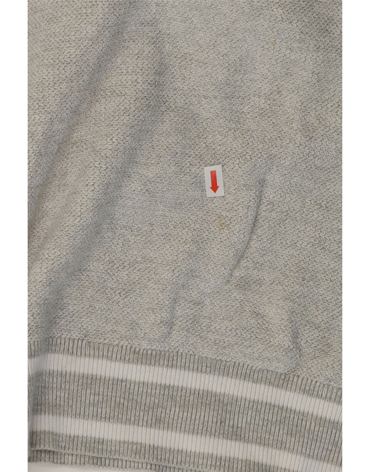 Marks & Spencer Męski sweter z okrągłym dekoltem, 2XL, szary, bawełniany
