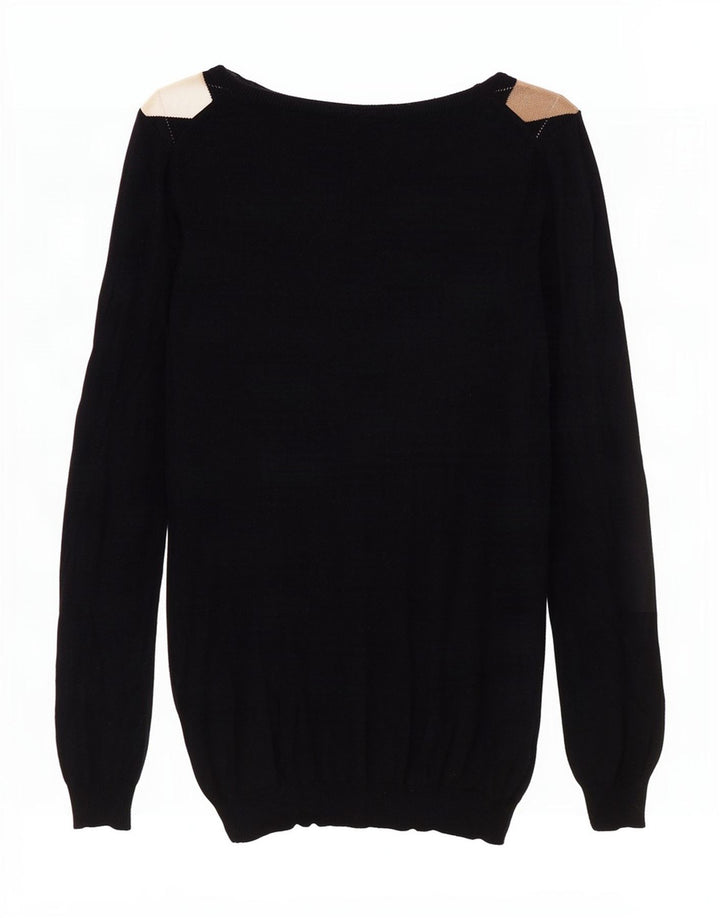Sweter damski Massimo Dutti z dekoltem w łódkę UK 12, średni granatowy