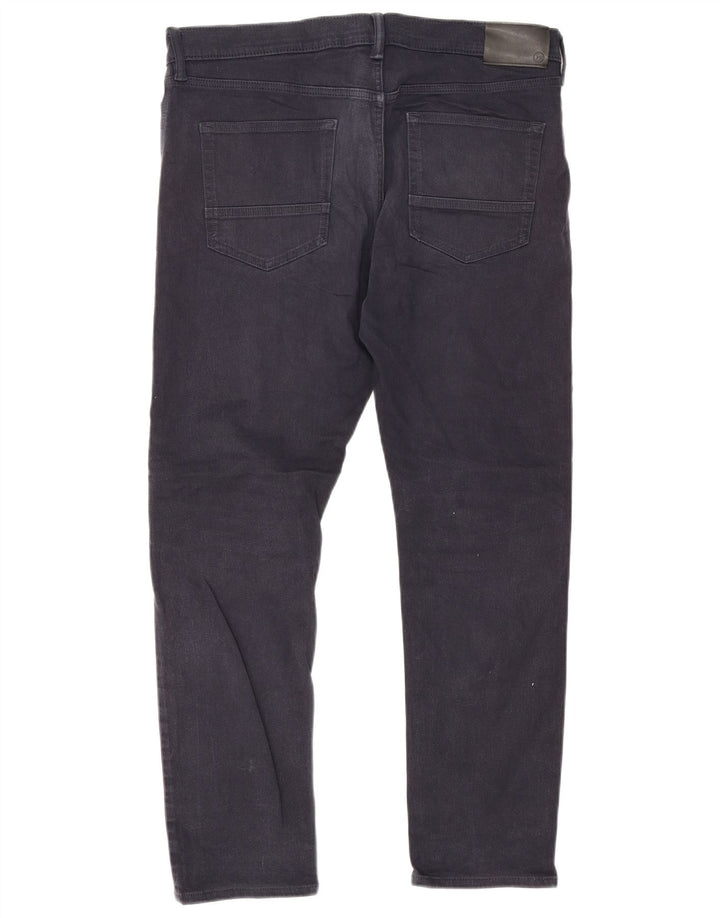Marks & Spencer Damskie jeansy slim W36 L29 Granatowe, bawełniane