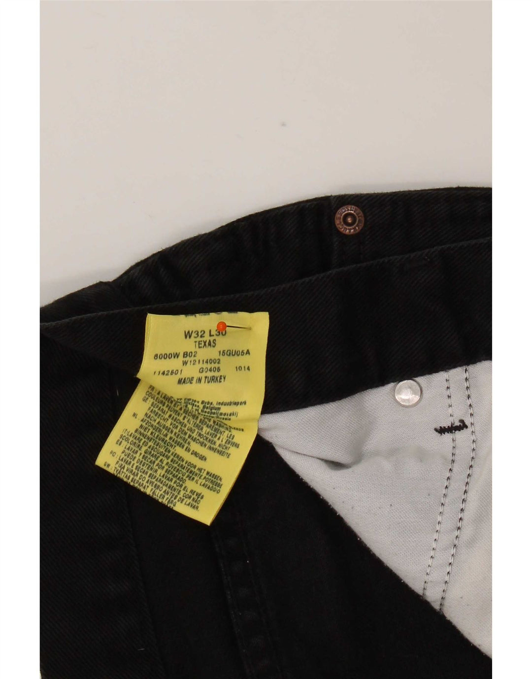 Męskie jeansy Wrangler Texas Straight W32 L30, czarne, bawełniane