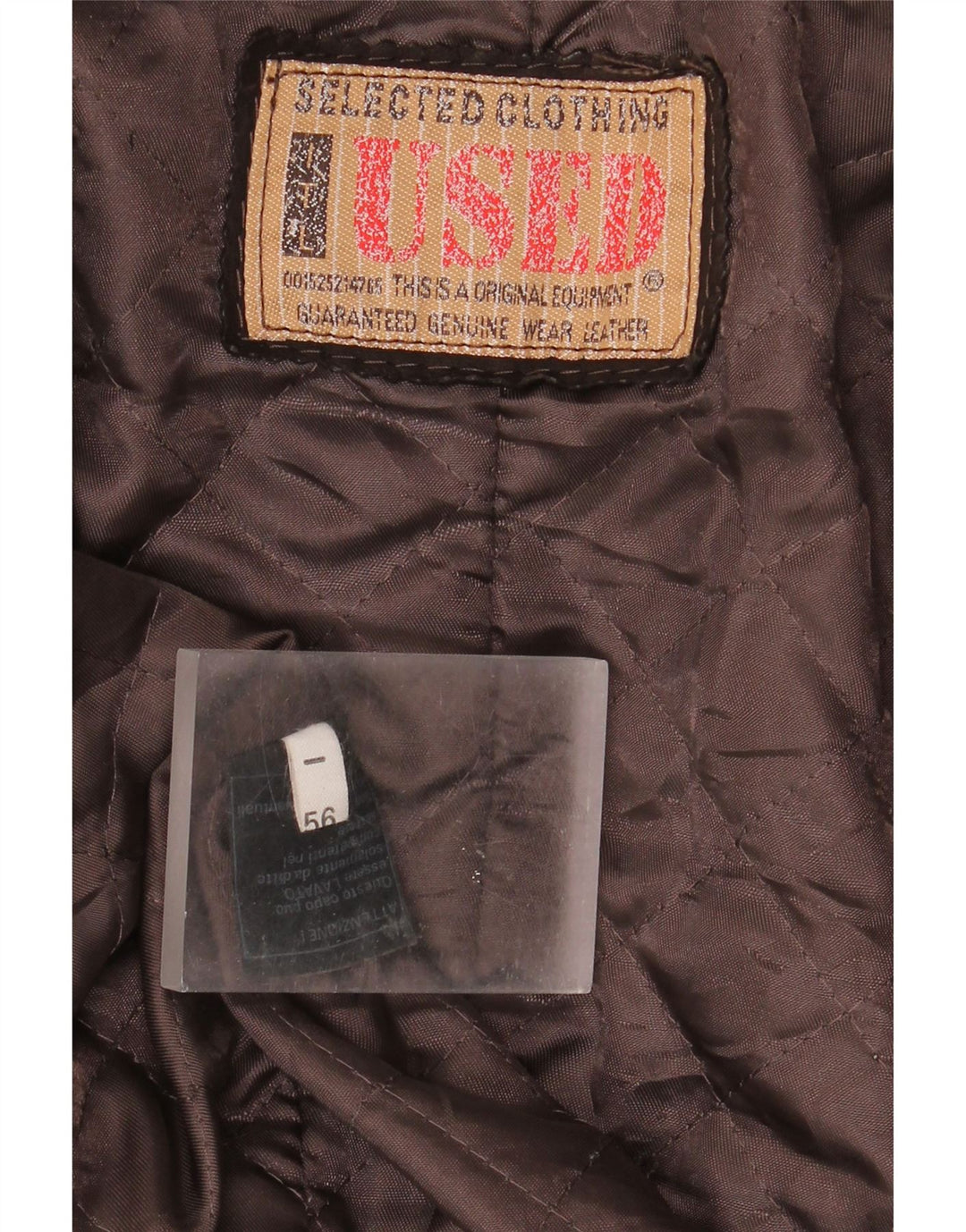 Vintage męska kurtka skórzana IT 56 3XL brązowa skóra