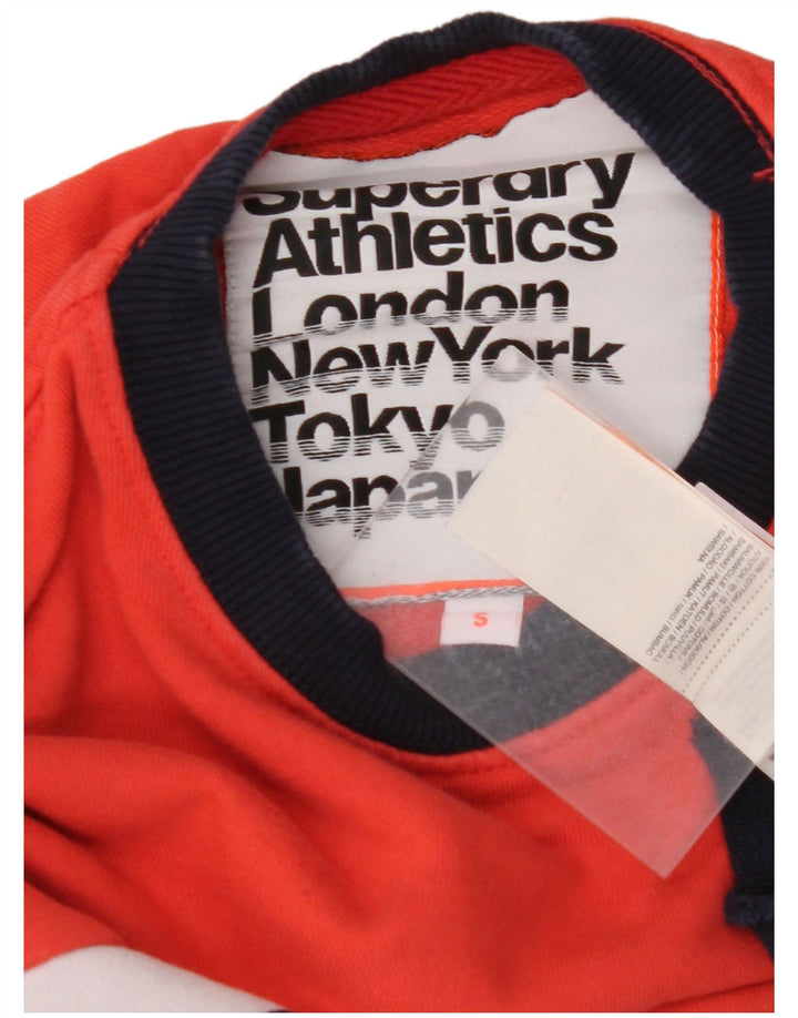 SUPERDRY Męski sweter o luźnym kroju, mały, wielokolorowy blok kolorów