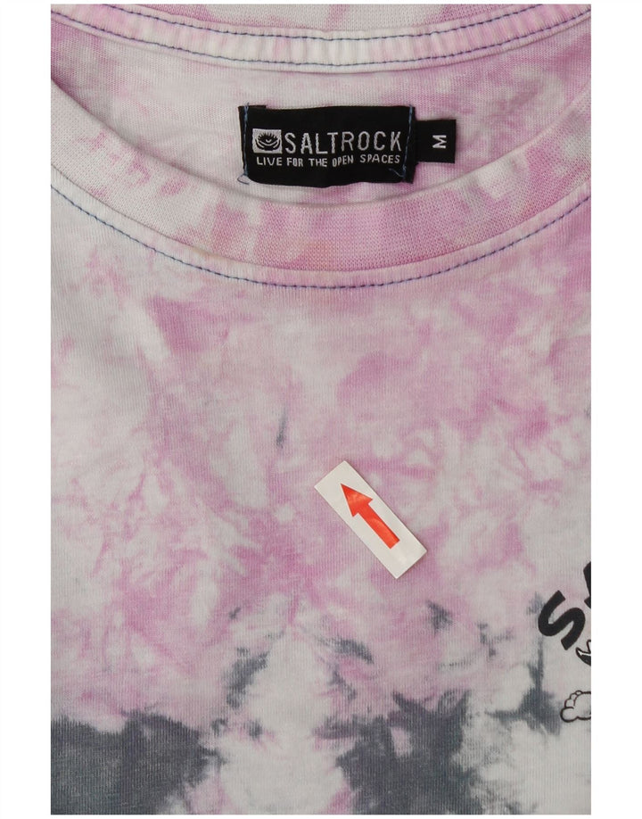 Męska koszulka z grafiką Saltrock Top, średnia, wielokolorowa bawełna Tie Dye