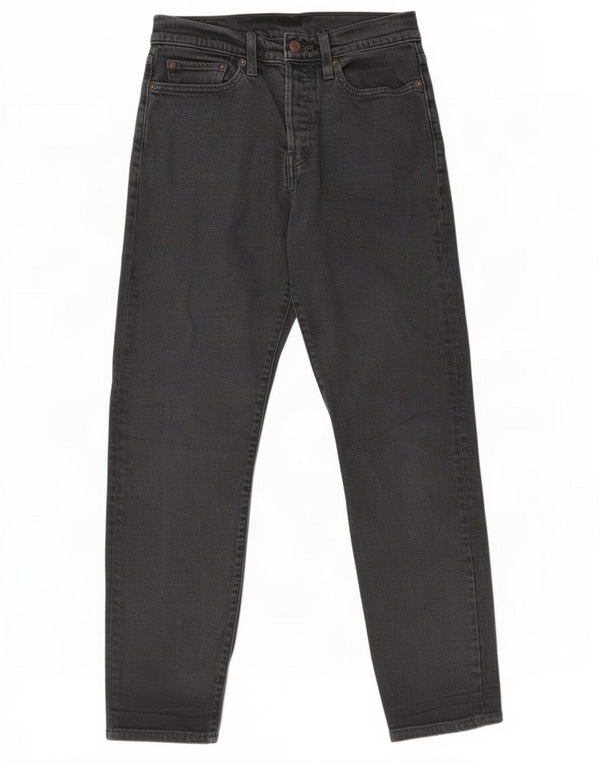 Damskie proste dżinsy Levi's W28 L27 Czarna bawełna