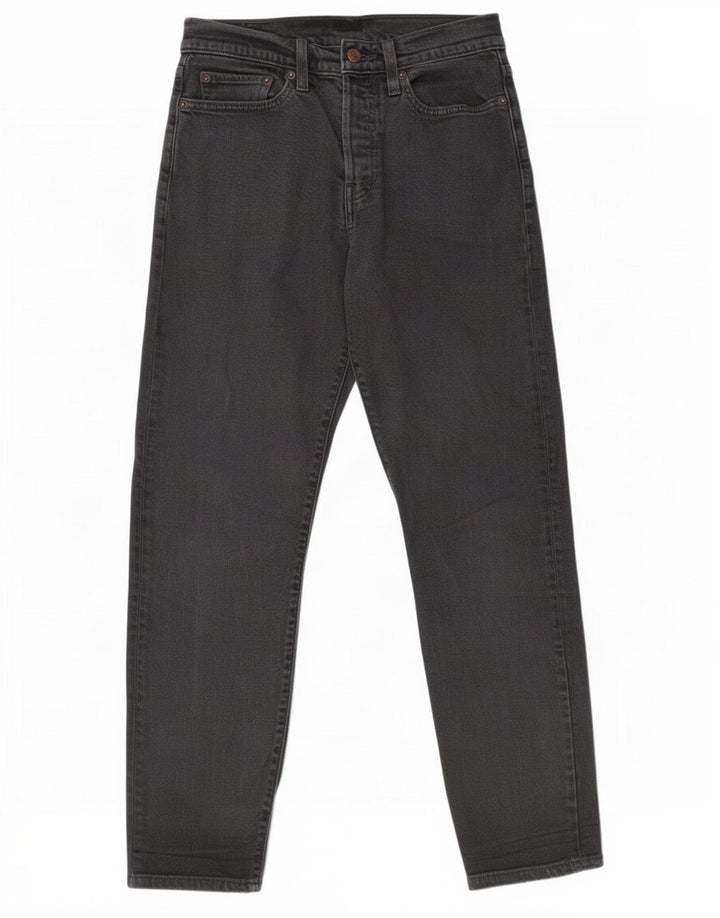 Damskie proste dżinsy Levi's W28 L27 Czarna bawełna