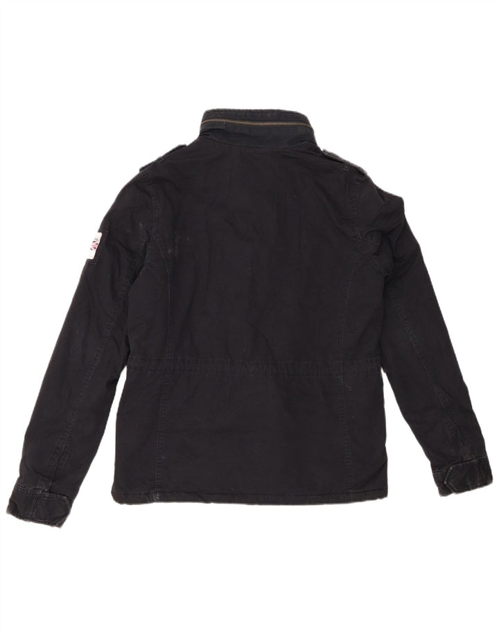 Damska kurtka wojskowa Superdry Sherpa UK 10, mała, granatowa