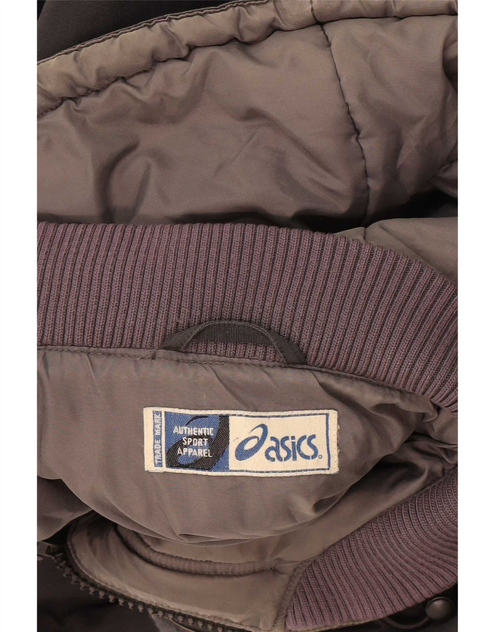 Męska kurtka parka z kapturem Asics UK 40, duża czarna
