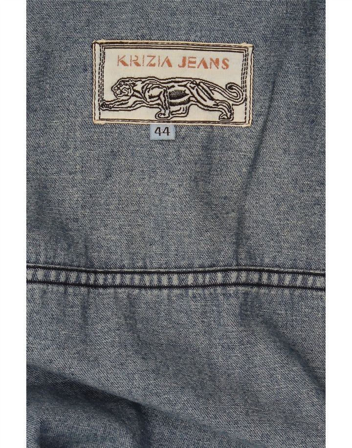 KRIZIA JEANS Damska kurtka dżinsowa typu oversize IT 44 w kolorze średniego niebieskiego w kwiaty