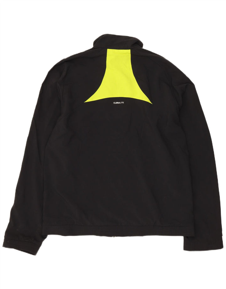 Adidas Męska kurtka dresowa Climalite UK 40/42 Średni czarny poliester