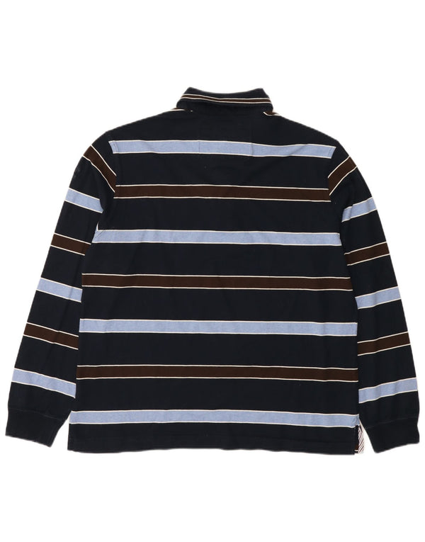 Męska koszulka polo Paul & Shark z długim rękawem i grafiką, 2XL w kolorze granatowym w paski