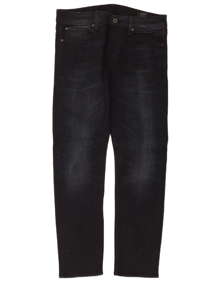 Męskie jeansy slim G-Star W32 L30 Czarna bawełna