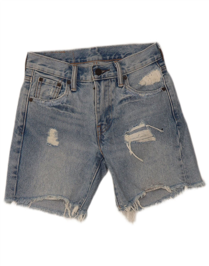 Chłopięce spodenki jeansowe Levi's 505 w trudnej sytuacji 5-6 lat W23 Niebieska bawełna