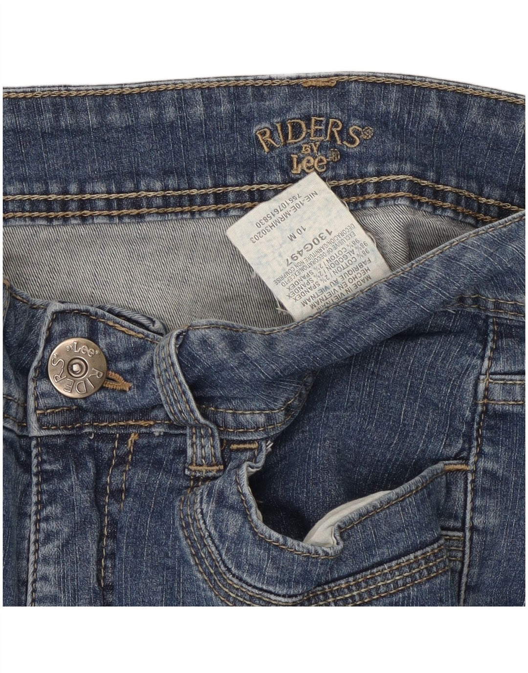 Damskie jeansy Lee Riders Bootcut US 10 Large W30 L30 Niebieska bawełna
