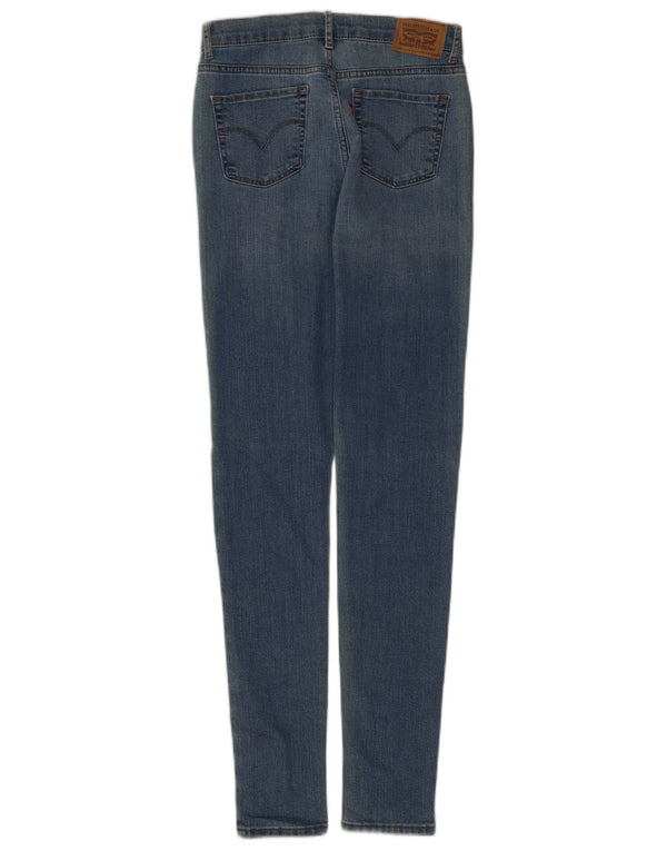 Dżinsy Levi's 720 dziewczęce z wysokim stanem, bardzo obcisłe 13-14 lat W26 L31 niebieskie
