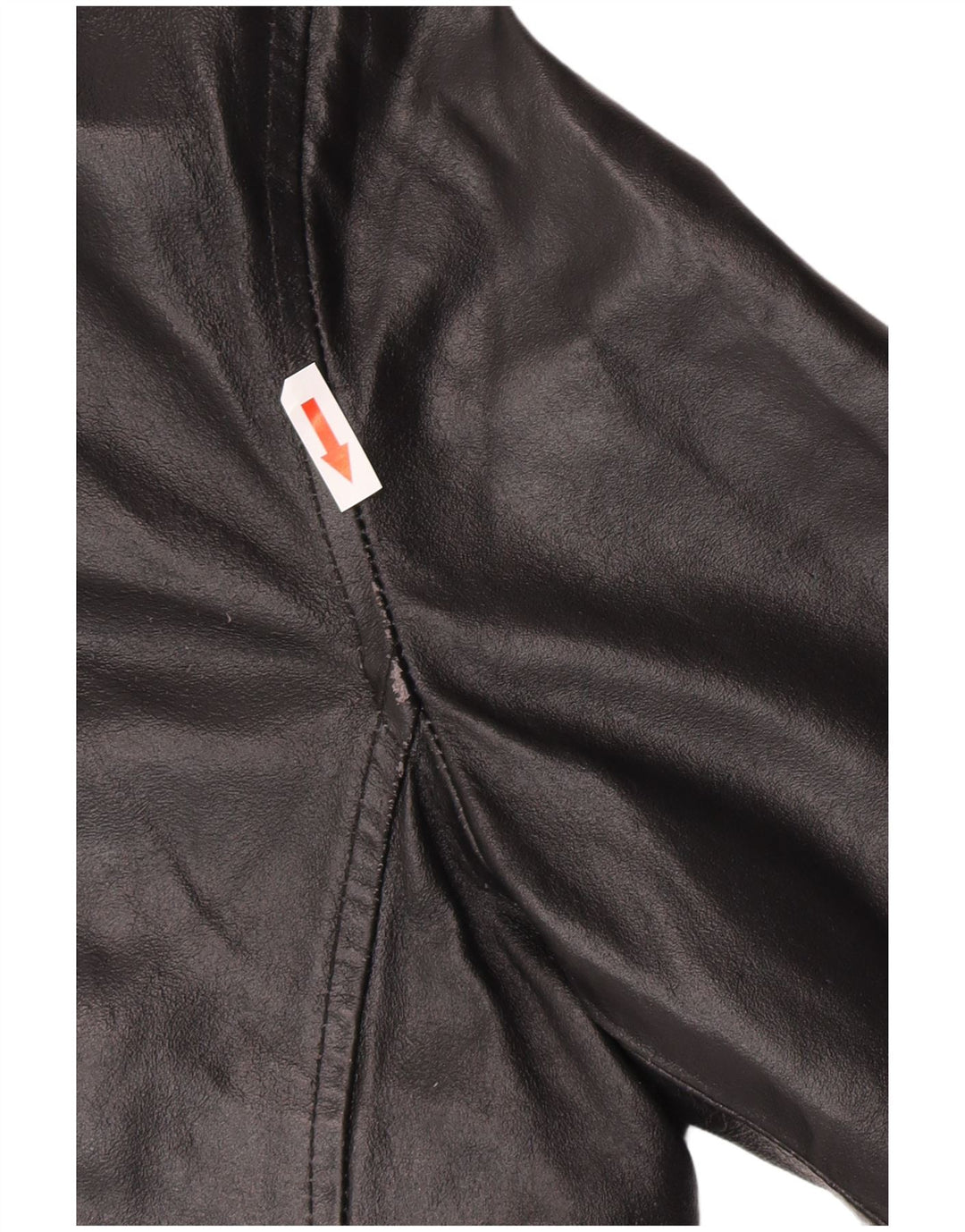 Vintage męska kurtka skórzana EU 48, średnia czarna skóra