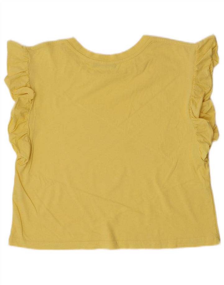 Top damski Zara Top UK 10 Small, żółty, bawełniany