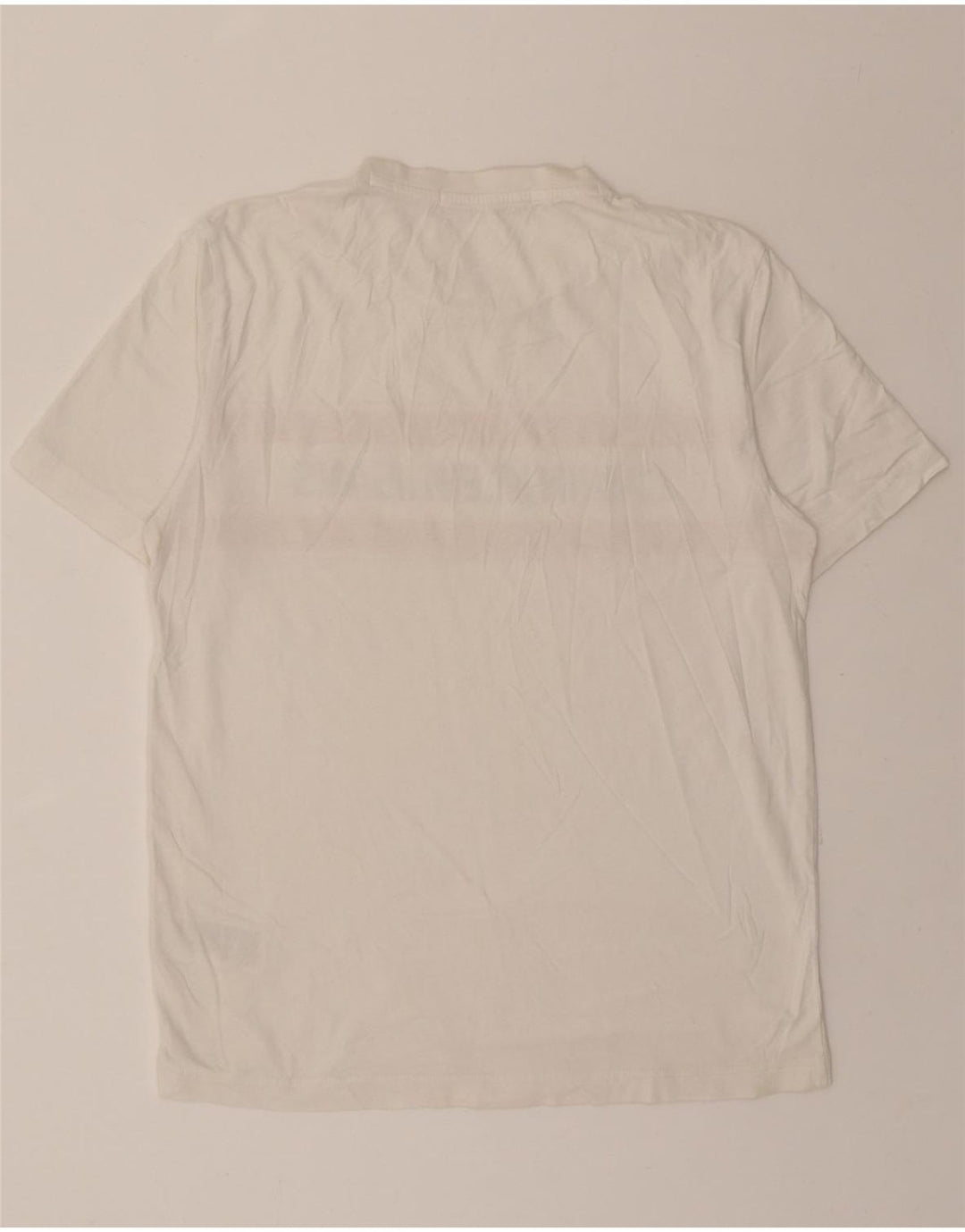 CALVIN KLEIN JEANS Mens Graphic T-Shirt Top Medium White Cotton Vintage Calvin Klein Jeans and Second-Hand Calvin Klein Jeans from Messina Hembry 