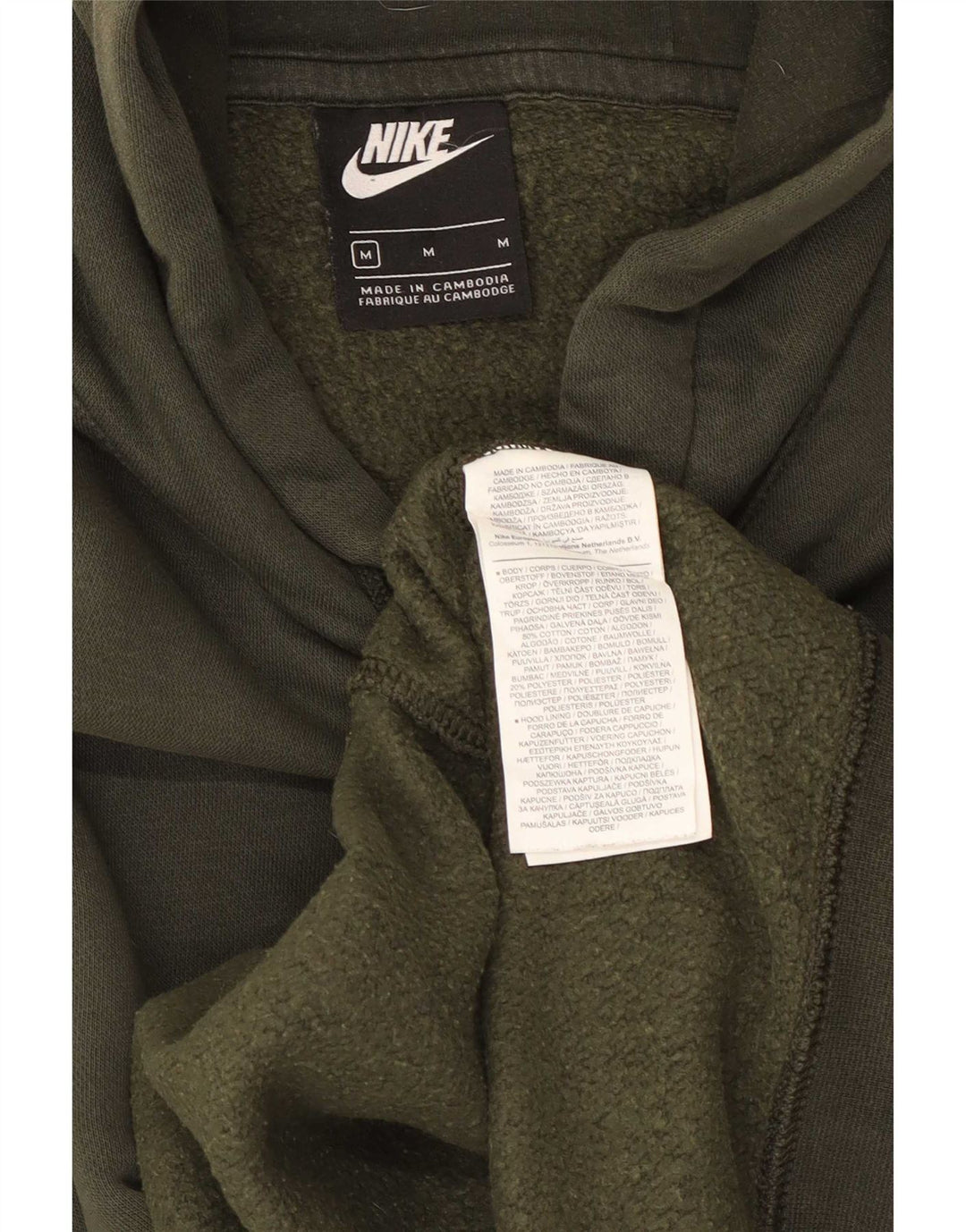 Męska bluza z kapturem Nike, średnia, bawełniana khaki