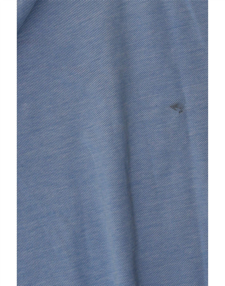 Męska koszulka polo Paul & Shark w kolorze średniego niebieskiego nakrapiana