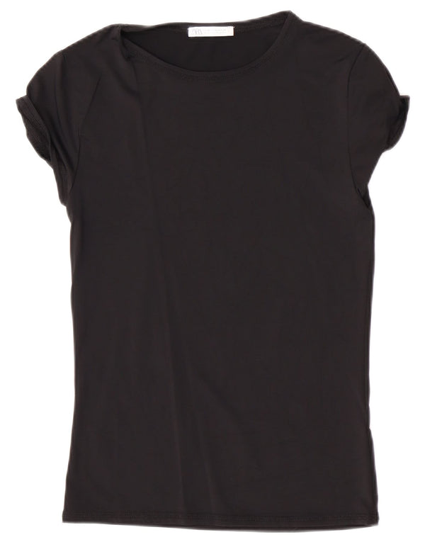 T-shirt damski Zara Top UK 12 Średni Czarny