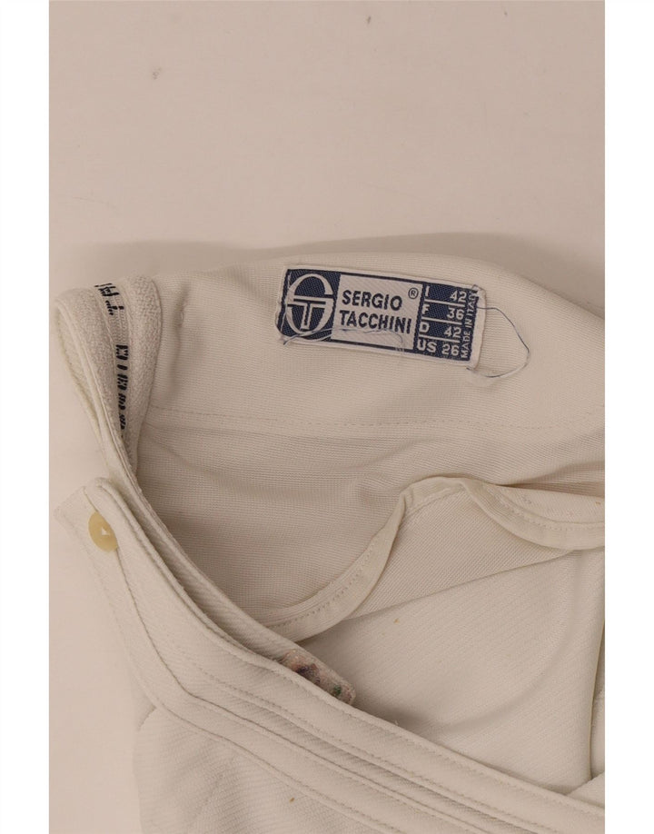 Damskie spodenki Chino Sergio Tacchini IT 42 Medium W26 Białe