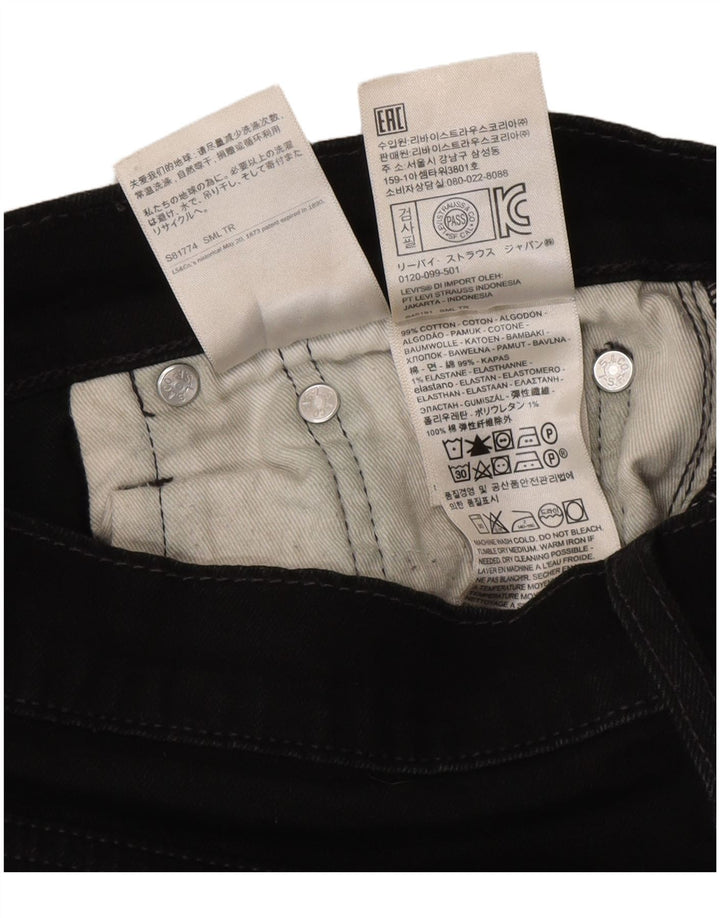 Męskie jeansy Levi's 502 Tapered W30 L30 Czarna bawełna