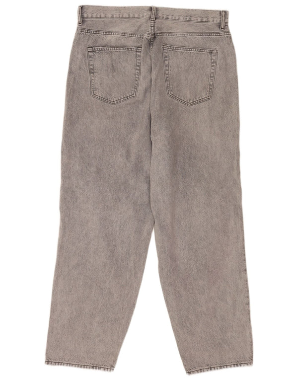 Męskie proste dżinsy Zara EU 44 Large W34 L30 Szara bawełna