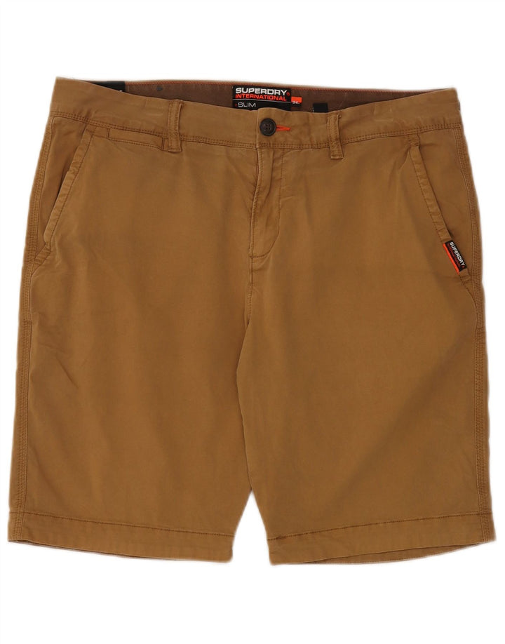 Męskie spodenki Chino Superdry W34, duże, beżowe, bawełniane