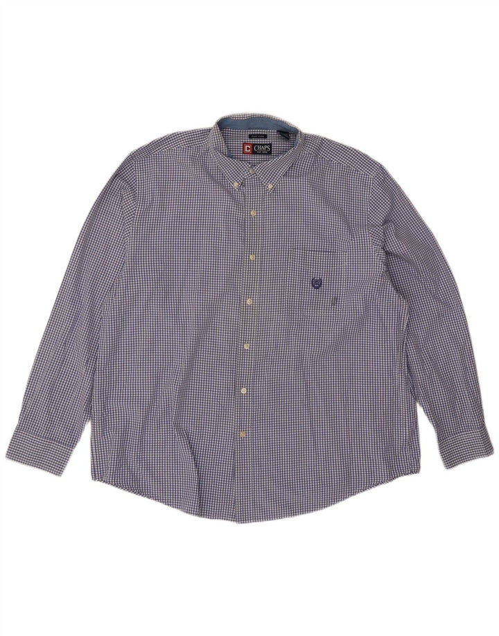 Koszula męska Chaps 2XL, bawełniana niebieska kratka