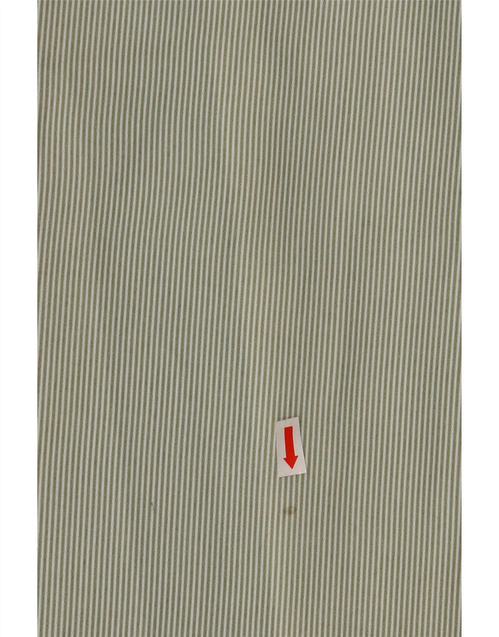 Rozkloszowana spódnica damska w stylu vintage IT 46, duża, W30, poliester w zielone paski