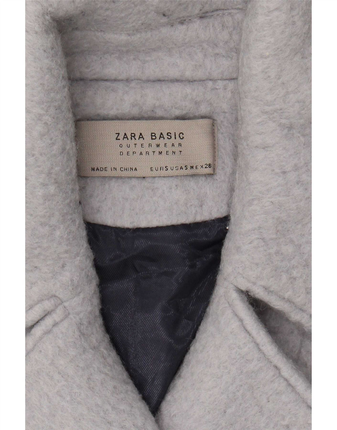 Dwurzędowy płaszcz damski Zara UK 10 Small Blue