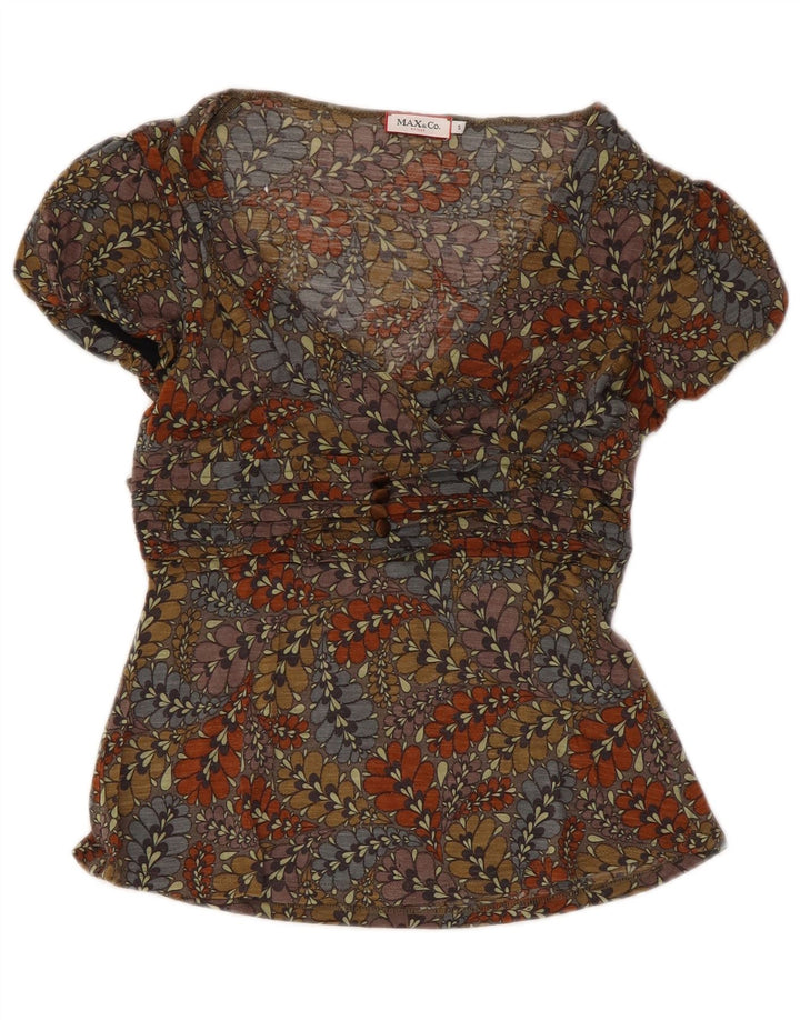 Bluzka damska Max & Co. Top UK 8, mała, wielobarwna w kwiaty