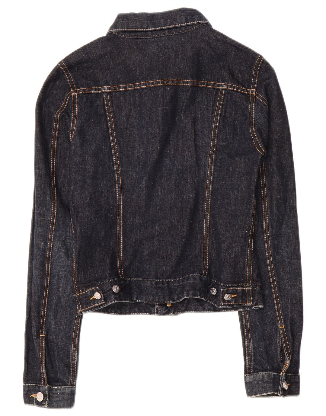 Damska kurtka jeansowa Diesel Crop UK 10, mała, granatowa, lniana