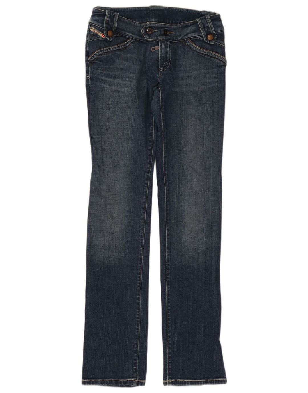 Damskie jeansy Diesel Slim W29 L34 Niebieskie bawełniane