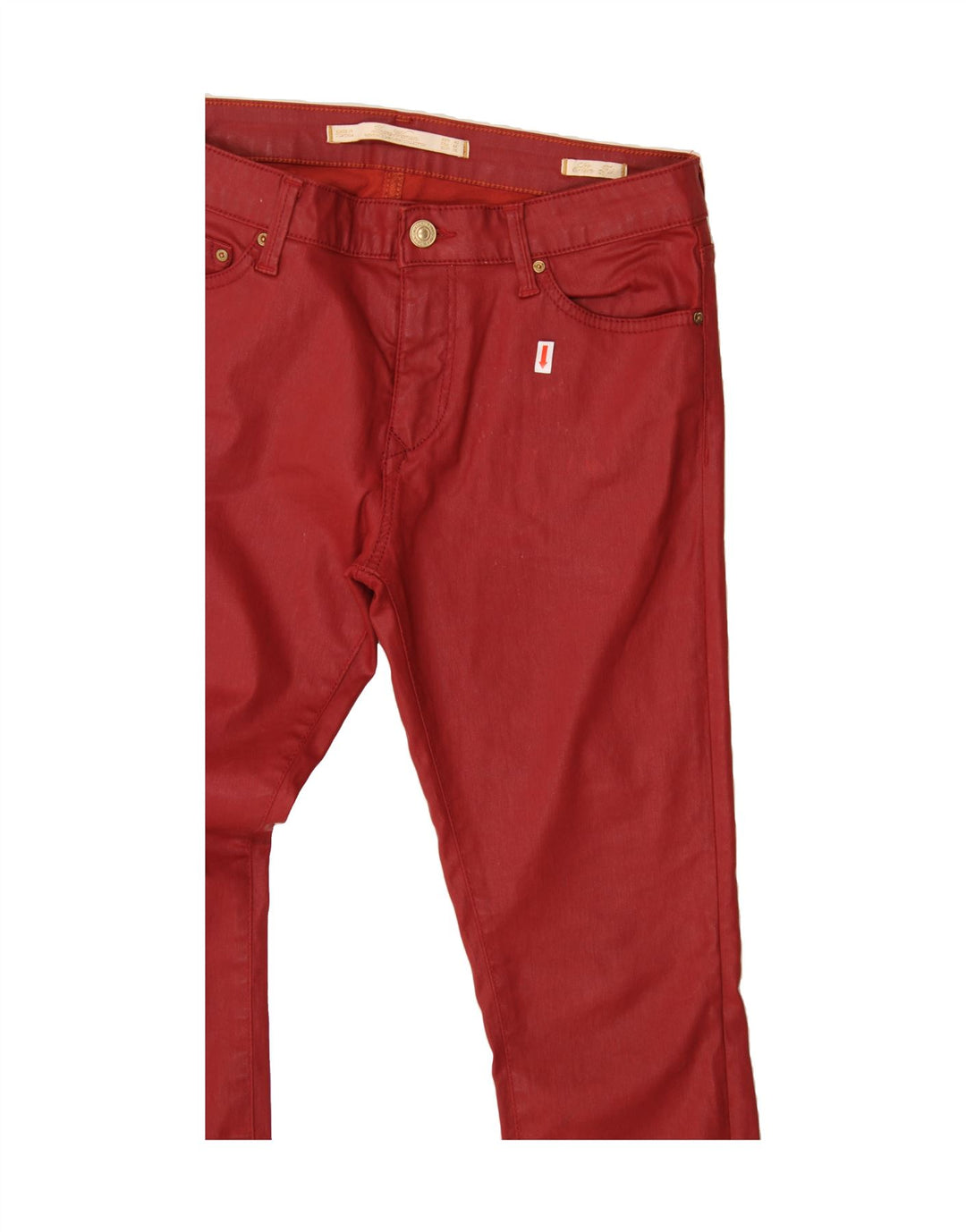 ZARA Womens Slim Jeans EU 40 Medium W32 L28 Burgundy Vintage Zara and Second-Hand Zara from Messina Hembry 