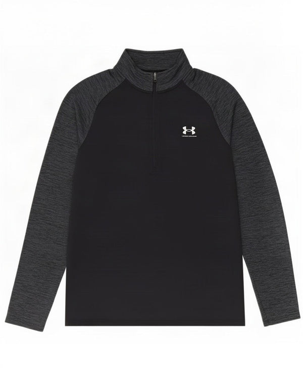 Męski dres Under Armour z zamkiem błyskawicznym i małym, czarnym blokiem kolorów
