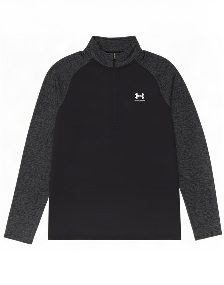 Męski dres Under Armour z zamkiem błyskawicznym i małym, czarnym blokiem kolorów