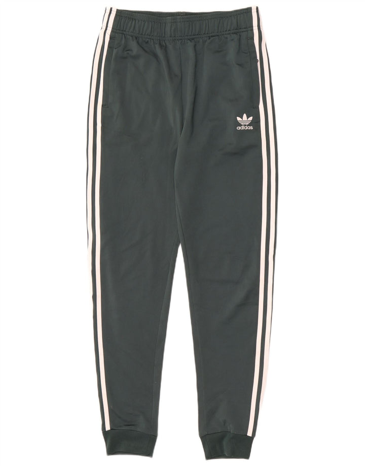 Adidas Chłopięce Spodnie Dresowe Joggery 15-16 Lat Zielony Poliester