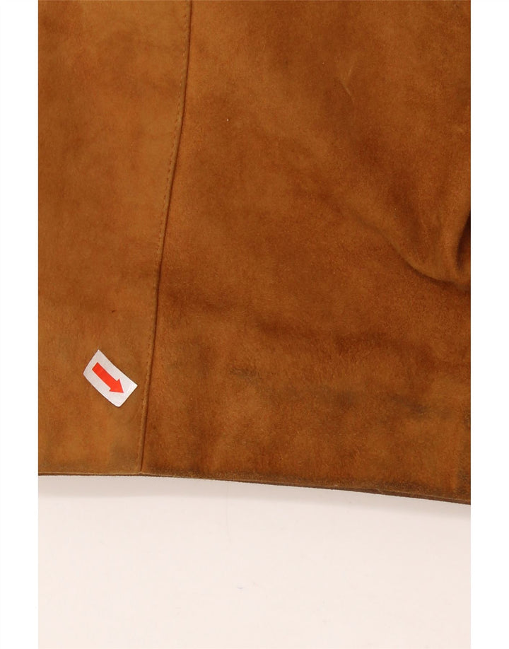CONBIPEL Mens Suede Jacket IT 54 2XL Brown Leather