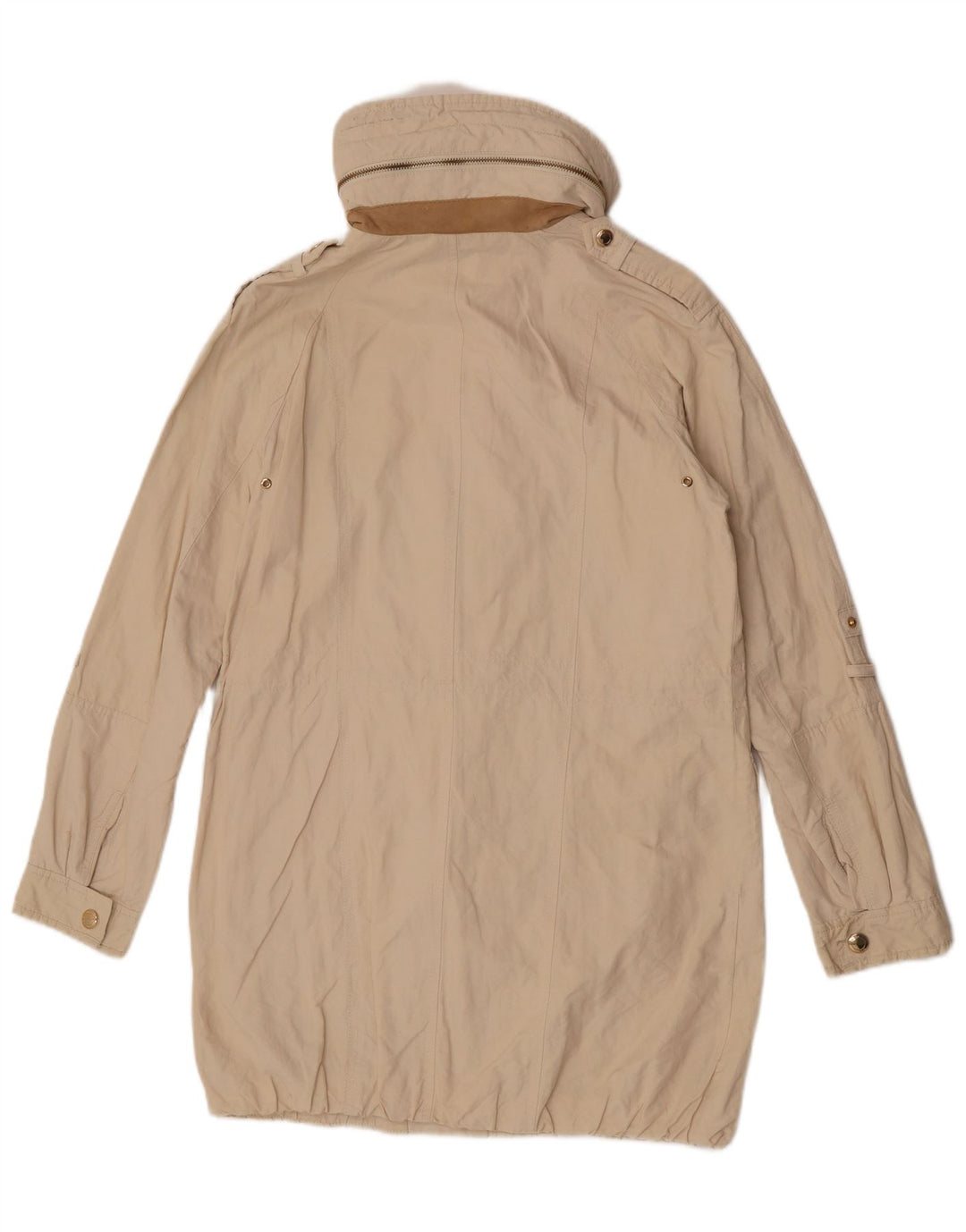 Damska kurtka parka z kapturem Massimo Dutti UK 10 Small Beige