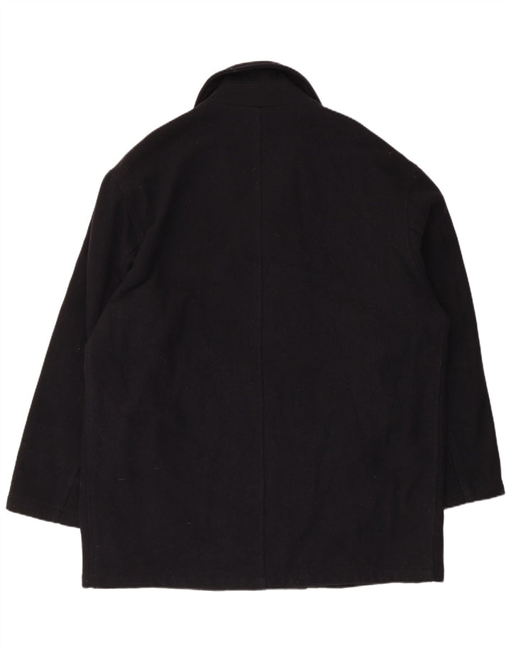 Płaszcz męski Old England Pea Coat UK 40, duży, granatowy, wełniany