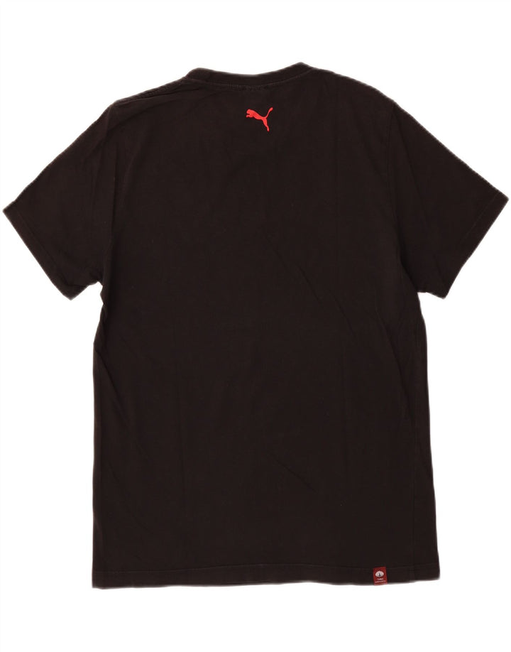 PUMA Mens Graphic T-Shirt Top Medium Black Vintage Puma and Second-Hand Puma from Messina Hembry 