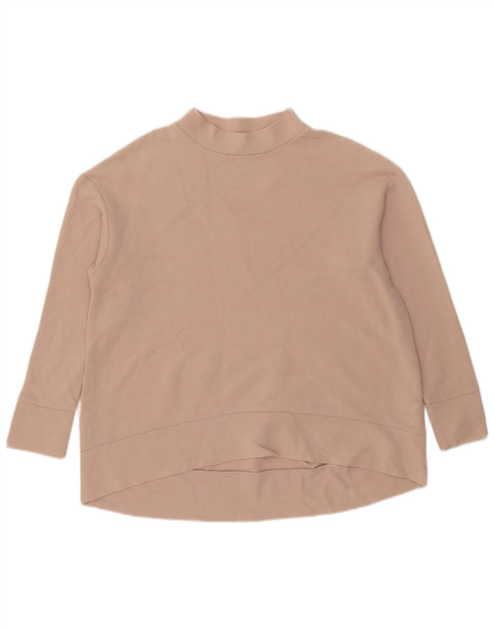 Cos Damska bluza oversize UK 14, średnia beżowa bawełna